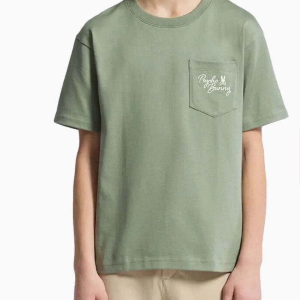 Psycho Bunny Olive Short Sleeve Tee
